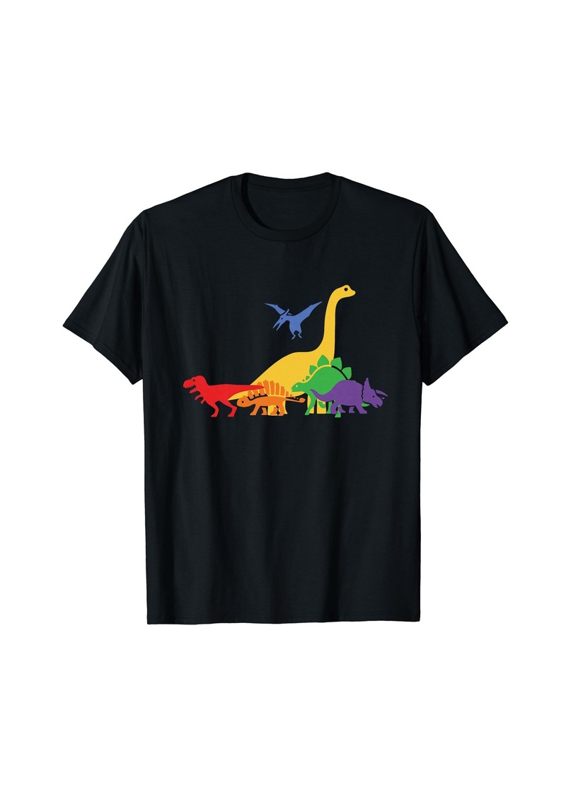 Dinosaur Pride Month Gay Rainbow LGBTQ T-Shirt