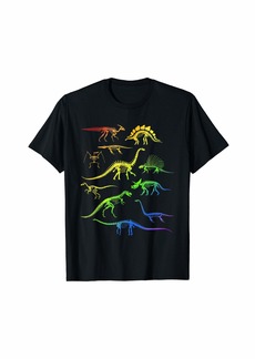 Dinosaurs Rainbow Pride For Kids and Adults T-Shirt