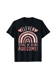 Rainbow Eleven Years of being Awesome! 11th Birthday 11 Years Old T-Shirt