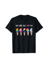 Funny Popsicles Ice Creams Rainbow Flag LGBT Summer Vacation T-Shirt