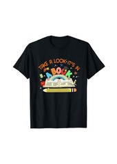 Funny Reading Tee Rainbow Take A Look Its In A Book Bookworm T-Shirt