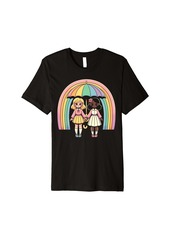 Gay Pride Month Cute Women's Rainbow Flag LGBTQ Premium T-Shirt