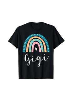 Gigi Rainbow Gifts For Grandma Family Matching Birthday T-Shirt