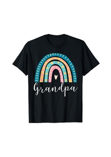 Grandpa Rainbow Gifts Family Matching Birthday T-Shirt