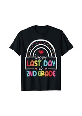 Last day of School 2nd Grade Graduation Cute Teacher Rainbow T-Shirt