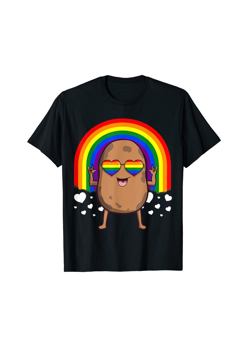 LGBT Potato Gay Pride Rainbow LGBT Cute T-Shirt