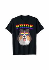LGBT Shetland Sheepdog Dog Gay Pride Rainbow LGBTQ Sheltie T-Shirt