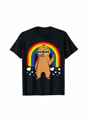 LGBT Sloth Gay Pride Rainbow LGBTQ Cute Gift T-Shirt