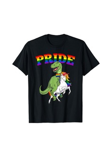 LGBT T-Rex Dinosaur Unicorn Gay Pride Rainbow LGBTQ Cute T-Shirt