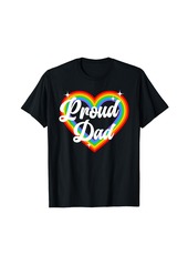 LGBTQ Proud Dad Gay Pride LGBT Ally Rainbow Father's Day T-Shirt