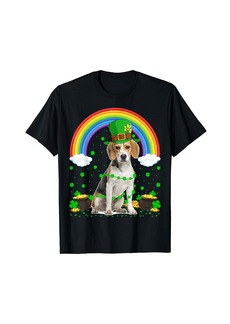 Magical Rainbow Leprechaun Beagle Dog St. Patrick's Day T-Shirt