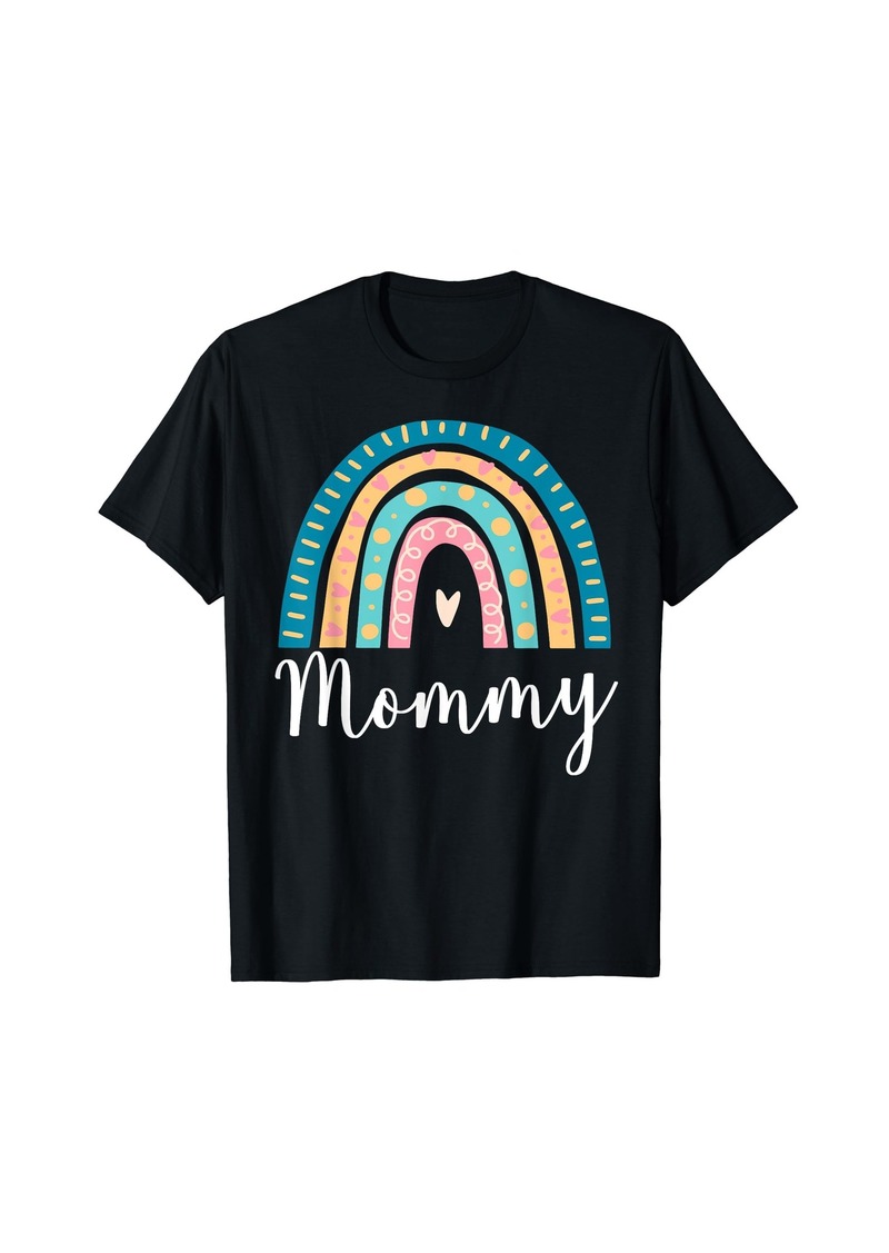 Mommy Rainbow Gifts For Women Mom Family Matching Birthday T-Shirt