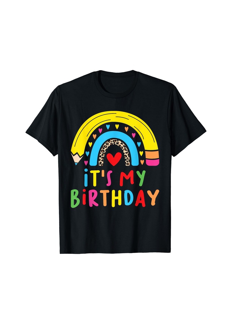 My Birthday Gifts for Women & Teens Girls Rainbow T-Shirt