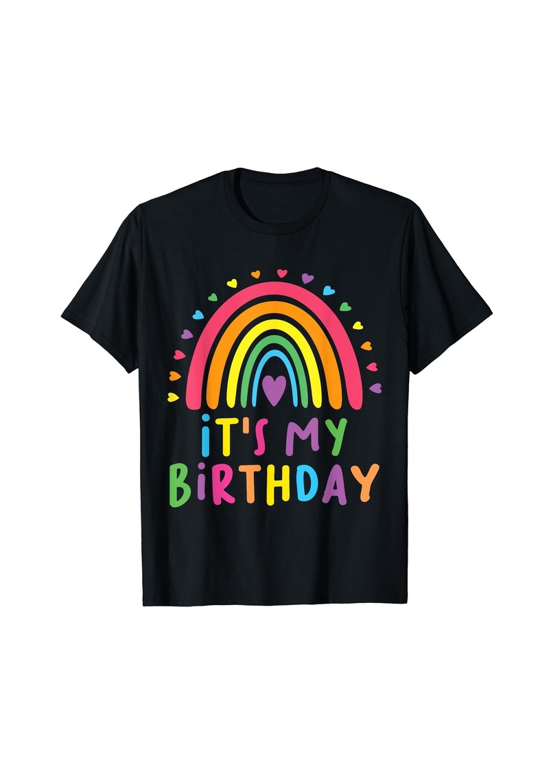 My Birthday Gifts for Women & Teens Girls Rainbow T-Shirt