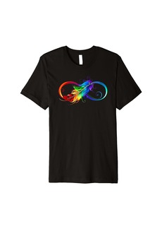 Neurodiversity Symbol Rainbow Infinity Autism Mom Awareness Premium T-Shirt