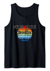 Rainbow New York City Brooklyn USA souvenir NYC skater United States Tank Top