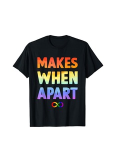 Rainbow nothing makes sense when we're apart matching couples LGBTQ T-Shirt