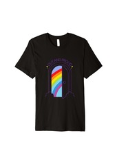 Out And Proud Rainbow Doorway Celebration Premium T-Shirt