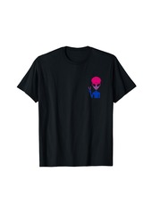 Rainbow Alien Peace Sign Bisexual LGBT-Q Gay Pride Gaylien T-Shirt