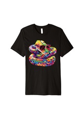 Rainbow Boa With Sunglasses Premium T-Shirt