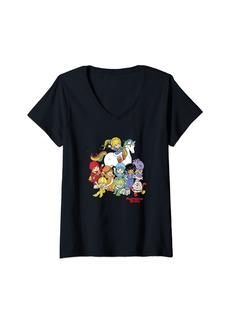 Rainbow Brite & Friends Vintage Color Kids And Sprites Group V-Neck T-Shirt