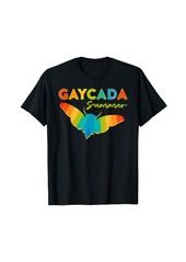 Rainbow Cicada Meme Gaycada Summer LGBTQ Gay Cicada T-Shirt