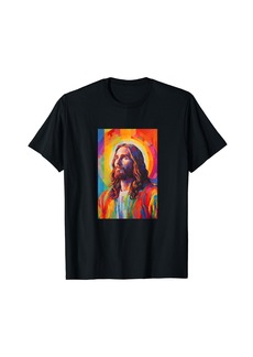 Rainbow Color Jesus Bible LGBT God Lover Religion T-Shirt