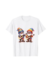 Rainbow Gnome Playing Guitar LGBT Pride Month T-Shirt