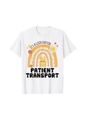 Rainbow Groovy Peace Patient Transport Vintage T-Shirt
