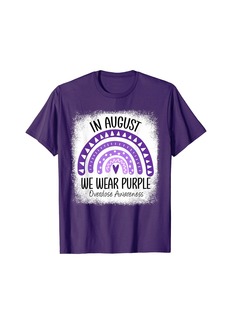 Rainbow In August We Wear  Overdose Awareness Month T-Shirt