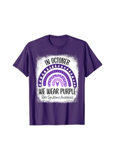 Rainbow In October We Wear  Rett Syndrome Awareness T-Shirt