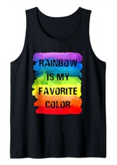 Rainbow Is My Favorite Color Design Tank Top