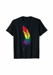 Rainbow Leaf LGBT Couple Or Lesbian T-Shirt