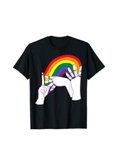 Rainbow LGBTQIA + in French Sign Language T-Shirt