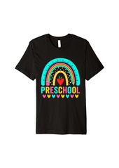 Rainbow Preschool Teacher Kids Crew Squad 1st Day of School Premium T-Shirt