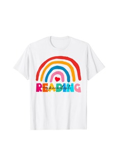Rainbow Reading Specialist Happy First Day of School T-Shirt