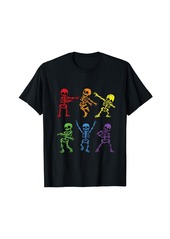 Rainbow Skeleton Gay Pride LGBT-Q Flag Men Women T-Shirt