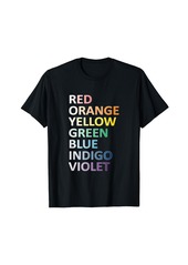 ROY G BIV Rainbow Art Teacher Class School Spectrum T-Shirt T-Shirt
