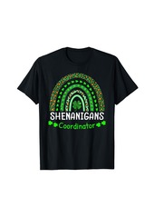 Shenanigans Coordinator Matching Teacher St Patricks rainbow T-Shirt