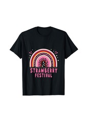 Strawberry Festival Rainbow Fruit Lover Mom Girl T-Shirt