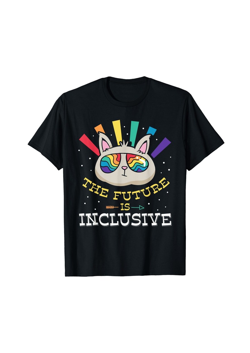 The Future Is Inclusive Proud Lgbtq Pride Gay Rainbow T-Shirt