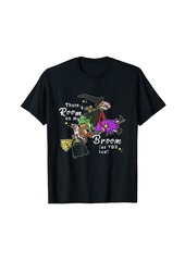 Rainbow There's Room On My Broom For You Too Teacher Halloween T-Shirt