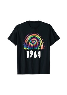 Tie Dye Rainbow Year Of Birth 1964 Birthday T-Shirt