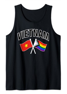 Vietnam & Rainbow Pride Flag Proud Vietnamese Tank Top