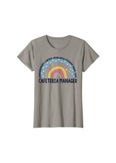 Womens 2PEz Rainbow Cafeteria Manager Lunch Lady Back To School T-Shirt