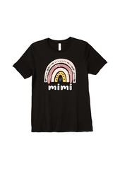 Womens Cute Mimi Rainbow Women Family Matching Mother's Day Premium T-Shirt