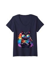 Womens Kind Gay Rainbow Funny LGBTQ Idea T. Shirt V-Neck T-Shirt