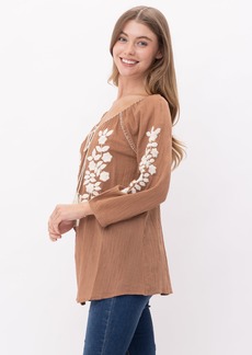 RAJ Norah Embroidered Tassel Top - S - Also in: M, XL, L