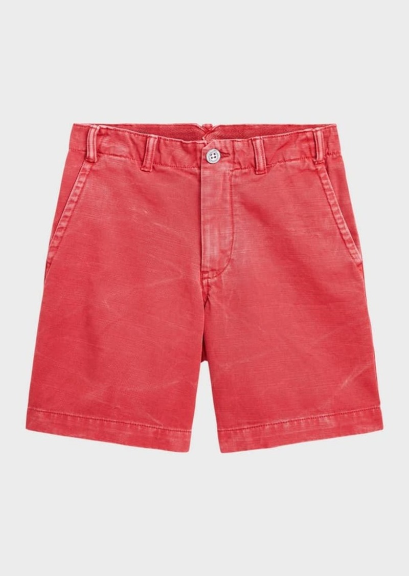 Ralph Lauren  Girl's Nautical Washed Twill Shorts, Size 10-20