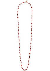 Ralph Lauren 42" Beaded Logo Strand Necklace